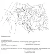Engine protection bar black for Honda SLR 650 (1997-1999)/Vigor 650 (1999-2002)