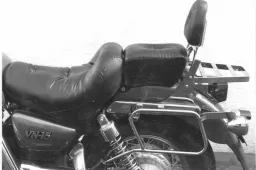 Leather bag holder tube-type - chrome for Kawasaki VN 1500-Gußrad (1988-1992)