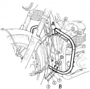 Engine protection bar chrome for Triumph Thruxton (2004-2015)