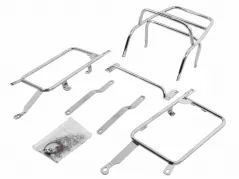 Complete carrier set (side- and topcase carrier) chrome for Kawasaki ZL 1000 (1987-1988)