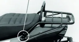 Topcase carrier tube-type black for Yamaha XJ 600 S/N Diversion (1996-2003)