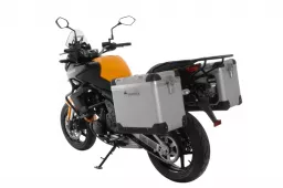 ZEGA Pro aluminium pannier system "And-S" 45/45 liter with steel rack black for Kawasaki Versys 650 (2010-2014)