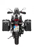 ZEGA Evo aluminium pannier system for Yamaha Tenere 700 / World Raid ZEGA Evo aluminium pannier system "And-S" 31/38 litres with stainless steel rack for Yamaha Tenere 700   Volume 31/38, Pannier rack colour Silver, Colour And-S