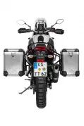 ZEGA Pro aluminium pannier system for Yamaha Tenere 700 / World Raid ZEGA Pro aluminium pannier system 31/38 litres with stainless steel rack for Yamaha Tenere 700          Volume 38/45, Pannier rack colour Silver, Colour Alu Natural