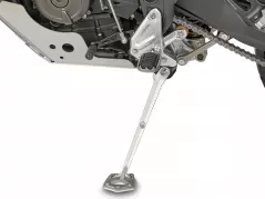 Foot extension made of aluminum and stainless steel for