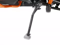 Foot extension made of aluminum and stainless steel for