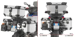 Edelstahl Seitenkoffer-Träger f. Monokey-CAM-Side, seitl. Versatz re., BMW R1300GS Adventure (25-26)