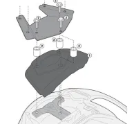 Kit for the mounting of the carrier SR3104 / SR3104MM