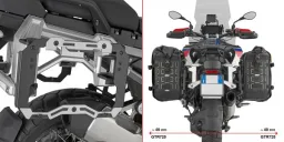 Adapter aus schwarz lackiertem Stahl, für Trekker OUTBACK, für BMW R 1300 GS Adventure (25)