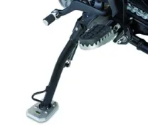 Foot extension made of aluminum and stainless steel for