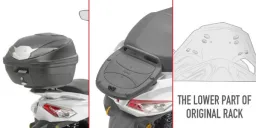 Topcase carrier for Monolock case, without plate
