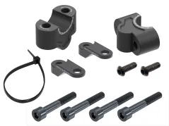 Handlebar riser 25 mm black incl. holder for front mask for Kawasaki Z 900 / SE (2025-)