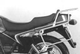 Complete carrier set (side- and topcase carrier) chrome for Honda VT 500 E (1983-1988)