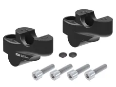 Handlebar riser with offset 30 mm high, 21 mm back, black for Honda NC 750 X / DCT (2021-)