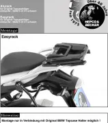 Easyrack topcasecarrier black for BMW S 1000 XR (2015-2019)