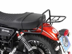 Topcase carrier tube-type black for long seat for Moto Guzzi V 9 Roamer (2017-) (long seat)