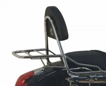 Sissybar with rearrack chrome for Kawasaki VN 1500 (2002-2003)/1600 Mean Streak (2004-2008)