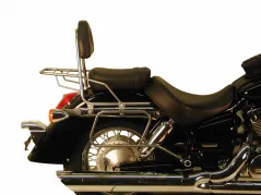 Leather bag holder tube-type - chrome for Honda VT 750 Shadow (2004 -2007)