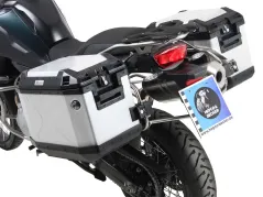 Sidecarrier Cutout stainless steel incl. Xplorer sideboxes silver for BMW F 800 GS (2024-)