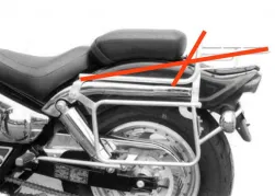 Sidecarrier permanent mounted chrome for Suzuki VZ 800 Marauder (1996-2003)