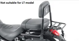 Sissybar with rearrack black for Triumph Thunderbird 1600/1700/Storm/Commander (2009-2018)