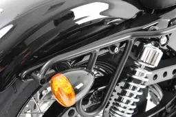 Saddlebag holder Cutout - black for Harley-Davidson •XL 883 L/R/C•Sportster 883 Low/Iron/Roadster/Custom/Super Low (04-20)•XL 1200L/N/C/CX•Sportster 1200 Low/Nightster/Custom/Roadster (04-20)•Forty-Eight (10-20) • Seventy-Two (12-20)