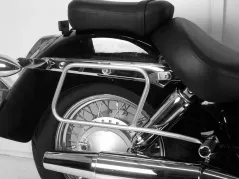Leather bag holder tube-type - chrome for Honda VT 750 Shadow (2008-)