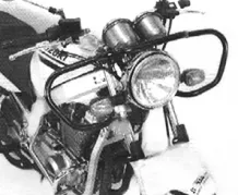 Front protection bar - black for Suzuki GS 500 / F (2001-2008)