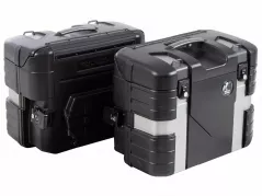 GOBI side case set right/left black/silver Edition