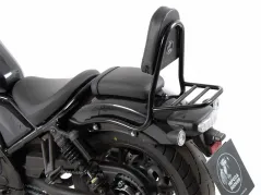 Sissybar with rearrack black (tube type) for Honda CMX 1100 Rebel (2021-)