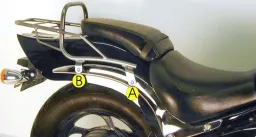 Topcase carrier tube-type chrome for Suzuki M 800 Intruder (2005-2009)