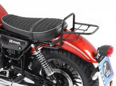 Topcase carrier tube-type black for short seat for Moto Guzzi V 9 Roamer (2016) (short seat)