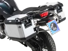 Sidecarrier Cutout stainless steel incl. Xplorer silver sideboxes for BMW F 850 GS Adventure (2019-2023)