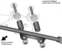 Holder set for supporting strut for Honda CRF1000L Africa Twin 2016-2017