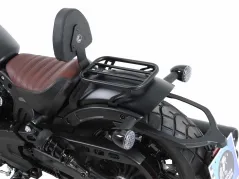 Solorack with backrest - black for Indian Scout Bobber / Sixty / Twenty (2017-2024)