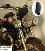 Twinlight-Set black for Moto Guzzi C 940 Bellagio /Aquila Nera (2007-2014)