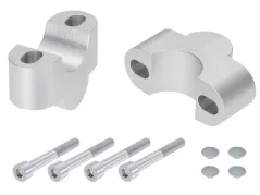 Offset Handlebar Riser for Triumph Speed Twin 900 (2025-), silver