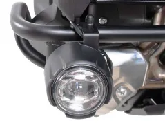 Adapter set black for original auxiliary headlights for combination with Hepco&Becker engine protection bar for Honda NT 1100 (2022-2024)