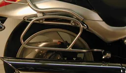 Leather bag holder tube-type - chrome for Suzuki M 1800 (VZR) R Intruder (2006-2012)