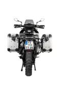 ZEGA Evo aluminium pannier system for Husqvarna Norden 901, KTM 890 Adventure/ 890 Adventure R/ 790 Adventure / 790 Adventure R    Volume 31/38, Pannier rack colour Silver, Colour And-Black
