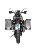 ZEGA Pro aluminium pannier system for Yamaha Tenere 700 / World Raid ZEGA Pro aluminium pannier system 31/38 litres with stainless steel rack for Yamaha Tenere 700       Volume 38/45, Pannier rack colour Black, Colour Alu Natural