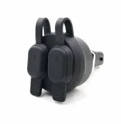 Dual USB Plug-n-Play flush-mount socket for BMW motorcycles