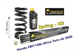 Progressive replacement springs front and rear for Honda CRF1100L Africa Twin (2020-2025), +20mm seat height / Off-road travel