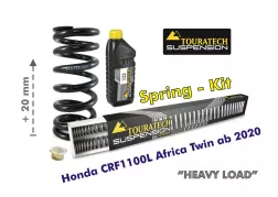 Progressive replacement springs front and rear for Honda CRF1100L Africa Twin (2020-2025), +20mm seat height / HEAVY LOAD
