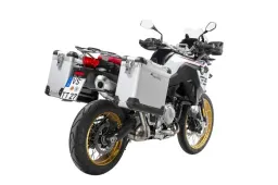 ZEGA Pro aluminium pannier system for F900GS Adventure, F850GS/ Adventure, F800GS(2024-), F750GS     Volume 31/38, Pannier rack colour Silver, Colour And-S