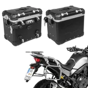 Motorcycle aluminium pannier system ZEGA Evo for Honda XL750 Transalp