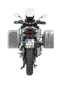ZEGA Mundo aluminium pannier system for Honda CRF1100L Africa Twin (2022-) / CRF1100L Adventure Sports    Volume 38/45, Pannier rack colour Silver, Colour Alu Natural