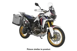 ZEGA Pro aluminium pannier system for Honda CRF1000L Africa Twin  (2015-2017)   Volume 31/38, Pannier rack colour Silver, Colour And-Black
