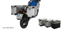 ZEGA Pro aluminium pannier system for Yamaha XT1200Z / ZE Super Tenere        Volume 38/45, Pannier rack colour Black, Colour And-S