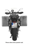 ZEGA Mundo aluminium pannier system for Yamaha MT-09 Tracer (2015-2017)    Volume 38/38, Pannier rack colour Silver, Colour Alu Natural